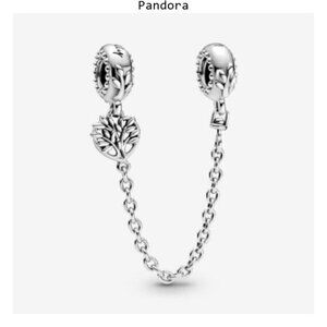 Pandora Heart Family Tree Safety Chain Charm